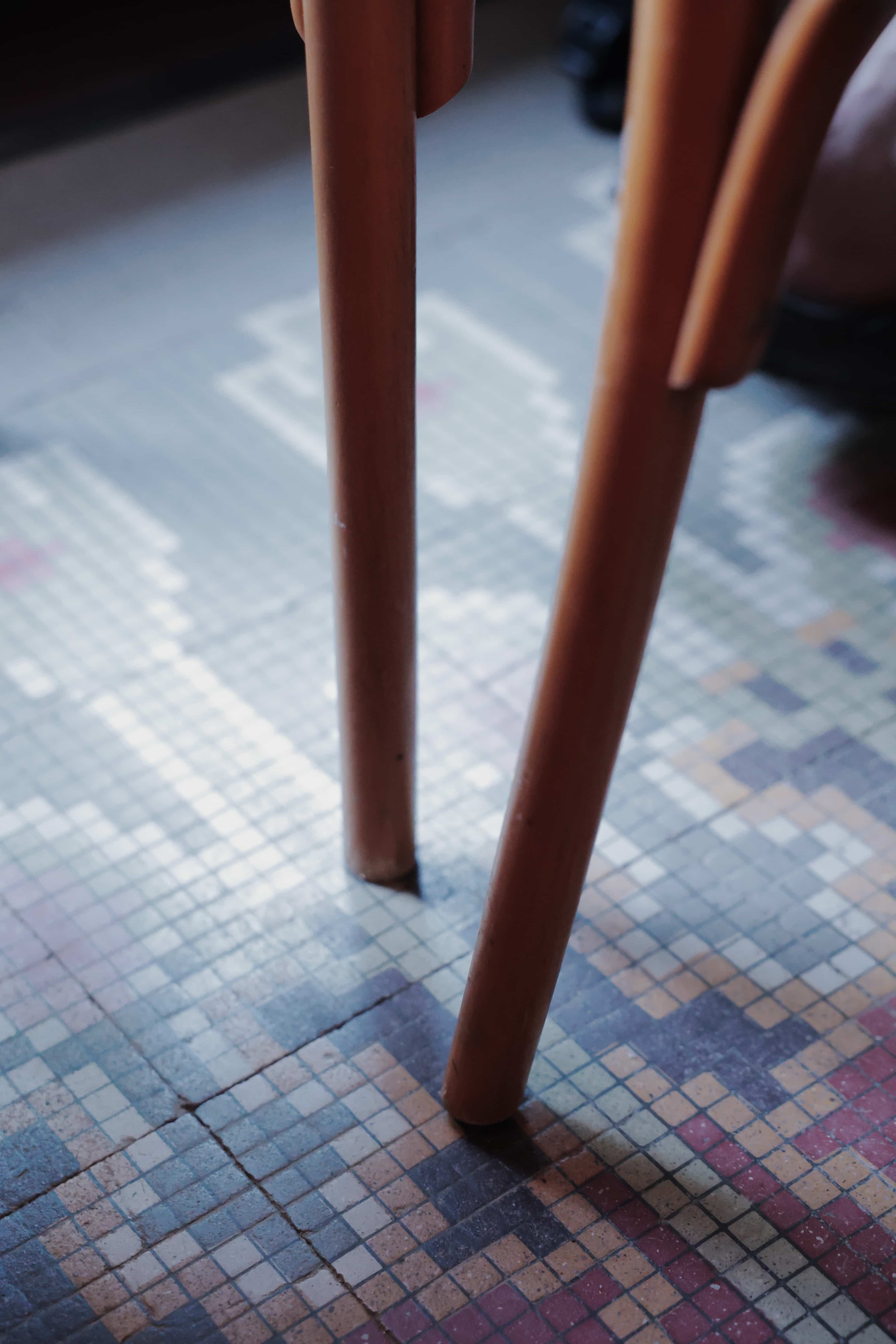 Detail of the mosaic floor in one of the rooms of Can Bordoi