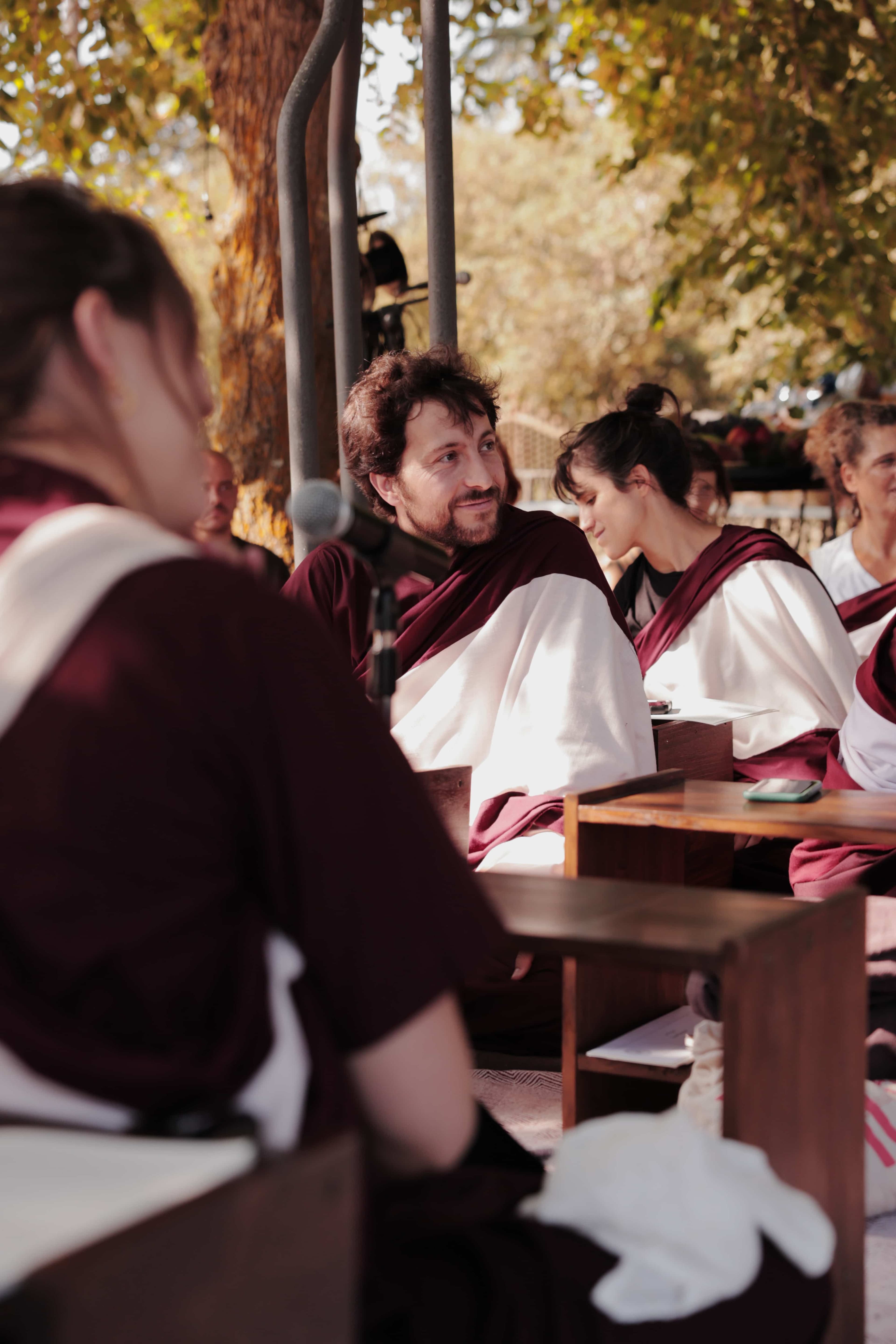 Pau smiling during a ritual